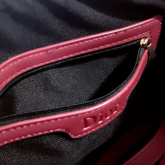 Christian Dior Burgundy Zip Pouch Clutch NWT - Picture 7 of 9